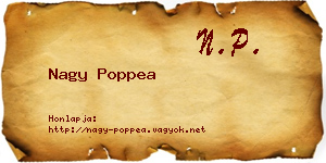Nagy Poppea névjegykártya